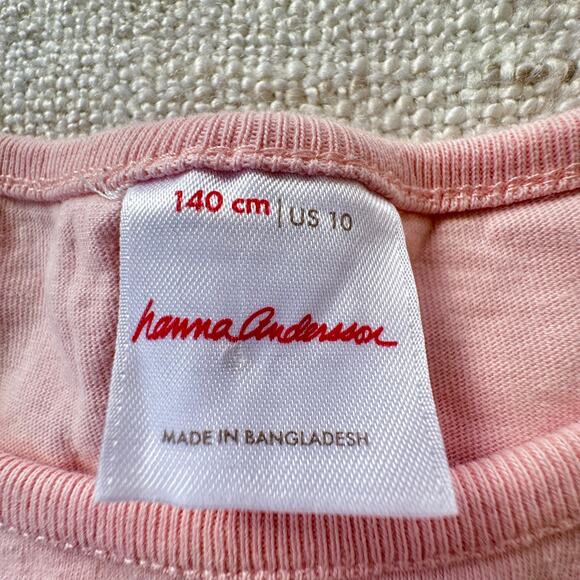 Hanna Andersson Pink Cat Dress PLAY 10 - Picture 4 of 9